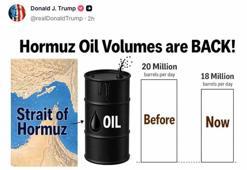 Trump'tan Hürmüz Boğazı paylaşımı: Petrol akışı yeniden yükselişte