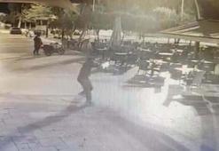 Belediyenin kafesine silahlı saldırı kamerada