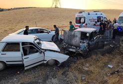 Adıyaman'da iki otomobil çarpıştı; 8 yaralı