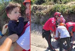Kaybolan oğlunun bulunduğunu öğrenen anne sevinçten bayıldı