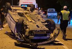 Bursa'da kamyonetle otomobil çarpıştı: 2 yaralı