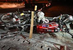 Kırıkkale’de motosiklet trafik levhasına çarptı: 2 yaralı