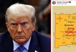 Trump, New Mexico'nun adını ‘New America’ olarak değiştiren bir harita paylaştı