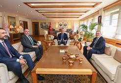 Bakan Ersoy, MSÜ Rektörü Prof. Dr. Afyoncu'yu kabul etti