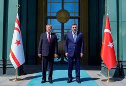 Cumhurbaşkanı Yardımcısı Yılmaz, KKTC Başkanı Üstel ile görüştü