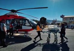 Muhammed bebek, hava ambulansıyla Malatya’ya sevk edildi