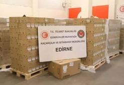 Edirne Kapıkule Gümrük Kapısı'nda 79 bin 790 serum ve infüzyon seti ele geçirildi