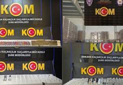 Ankara’da 21 milyon lira değerinde kaçak ürün ele geçirildi