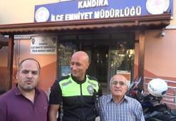 Kalp masajıyla kendisini hayata bağlayan polise teşekkür etti