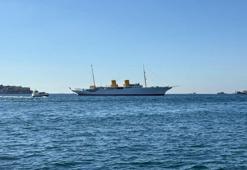 TCG Savarona gemisi Dolmabahçe’de