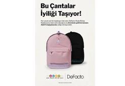 DeFacto ve AÇEV ‘Bu Çantalar İyiliği Taşıyor’ kampanyasını duyurdu