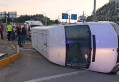 Minibüsler çarpıştı, 10 tarım işçisi yaralandı