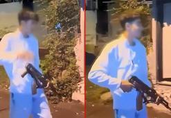 Sarıyer’de 14 yaşındaki çocuk gözdağı için kalaşnikofla havaya ateş açtı, yakalandı