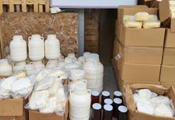 Ankara'da 838 kilo niteliği değiştirilmiş süt ve süt ürünü imha edildi