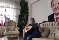 Görme engelli Abdullah, Erdoğan hayranlığını bestesiyle anlattı