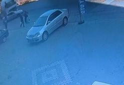 Beton mikseri ile otomobilin çarpıştığı kaza kamerada