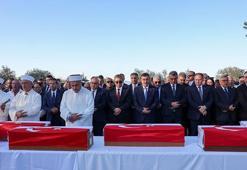 Cumhurbaşkanı Yardımcısı Yılmaz, KKTC'de şehitlikte devlet törenine katıldı