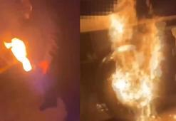 Arnavutköy'de aracı ateşe veren 2 şüpheli yakalandı