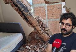 Zeytinburnu'nda yıkım sırasında yan dairenin duvarı çöktü: Kardeşim geç uyansaydı, üstüne gelebilirdi