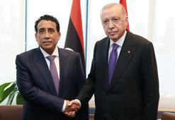 Cumhurbaşkanı Erdoğan, Libya Başkanlık Konseyi Başkanı Menfi’yi kabul etti