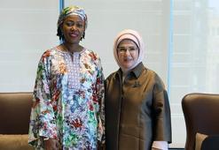 Emine Erdoğan, Sierra Leone Devlet Başkanı’nın eşi Fatima Maada Bio ile görüştü