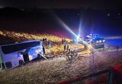 Amasya’da yolcu otobüsü şarampole uçtu: 2'si ağır 24 yaralı