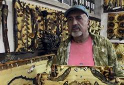 35 yıldır topladığı atıkları sanat eserine dönüştürüyor