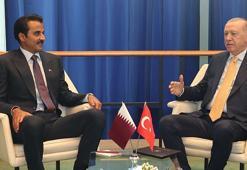 Cumhurbaşkanı Erdoğan, Katar Emiri Al Sani ile bir araya geldi