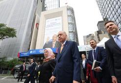Cumhurbaşkanı Erdoğan ve eşi Emine Erdoğan, BM Genel Merkezi'ne yürüdü