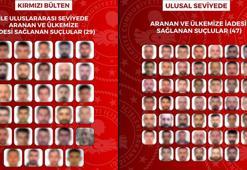 Kırmızı bültenle ve ulusal seviyede aranan 76 suçlu, Türkiye'ye iade edildi