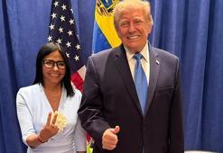 ABD Başkanı Trump ile Venezuela Geçici Devlet Başkanı Rodríguez bir araya geldi