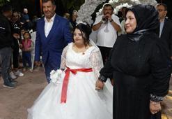 Down sendromlu Elif'in düğün hayali gerçek oldu