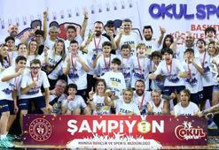 Namağlup Türkiye şampiyonu devlet okulu basketbol takımı, yeni sezon için sahada