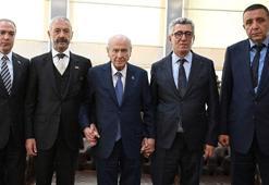 Bahçeli, Sarallar ve Şahinler aileleri ile buluştu