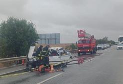 TIR, otomobile çarptı; 2 ölü