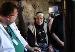 109 yaşındaki Sabriye Gündoğdu’ya yayla evinde muayene