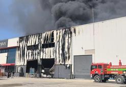Mersin'de temizlik malzemesi üretim tesisinde yangın