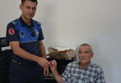 Kıbrıs gazisi bulduğu poşet içindeki altınları zabıtaya teslim etti