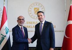 Bakan Bayraktar, Irak Petrol Bakanı Hüdeyir ile bir araya geldi