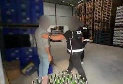 İzmir’de 23 bin 40 şişe sahte içki ele geçirildi