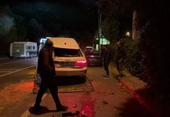 Sarıyer’de otomobil park halindeki 6 araca çarptı: 3 yaralı