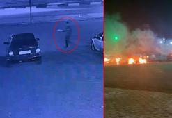 Benzin dökerek 6 otomobili ateşe verdi