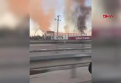 Bursa'da fabrika yangını