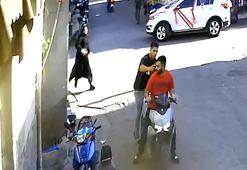 Çantasını gasbeden şüphelinin peşinden koştu