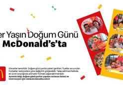 McDonald’s’tan çocuk ve yetişkinlere doğum günü paketi