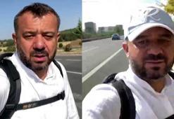 Yürüyerek ve otostop çekerek umreye gidiyor