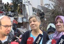 Maltepe'de 3 katı çöken 7 katlı binadan kurtarılanlar konuştu
