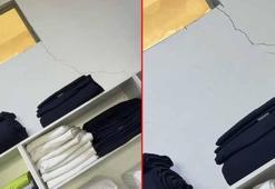 Maltepe'de bina çökmeden önce kaydedilen görüntüler ortaya çıktı: Çatlaklar gün geçtikçe büyüyor