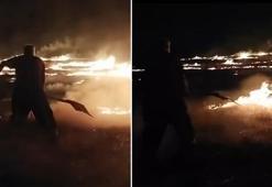 Adıyaman'da anız yangını