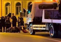 Beykoz’da direğe çarpan motosiklet sürücüsü hayatını kaybetti; kaza kamerada